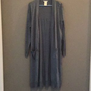 Matty M Gray Long Cardigan